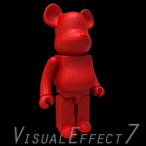 Red leather bear brick 3D Модель .c4d .max .obj .3ds .fbx .stl .blend 