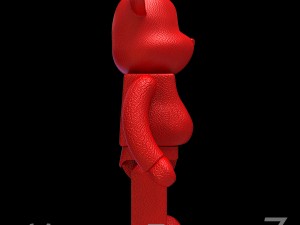 Red leather bear brick 3D Модель