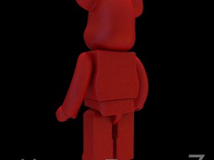 Red leather bear brick 3D Модель