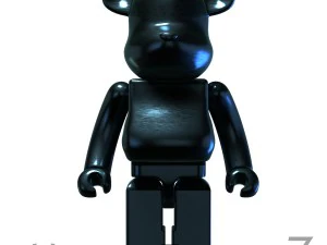 Black leather bear brick 3D Model