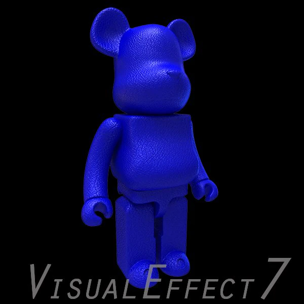Blue leather bear brick 3D Model .c4d .max .obj .3ds .fbx .stl .blend 