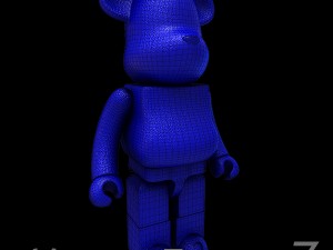 Blue leather bear brick 3Dモデル