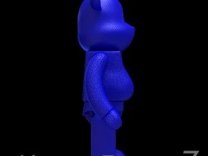 Blue leather bear brick 3D Model