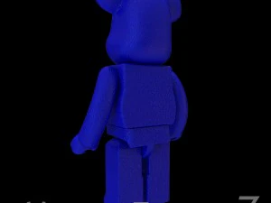 Blue leather bear brick 3D Model