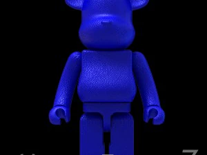 Blue leather bear brick 3D Model