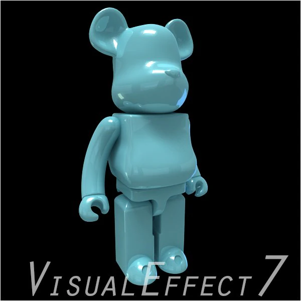 light blue bear brick 3D Model .c4d .max .obj .3ds .fbx .stl .blend