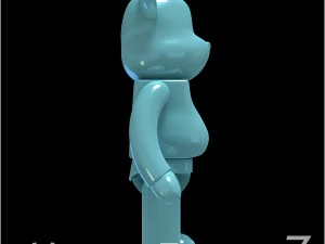 light blue bear brick 3D Model