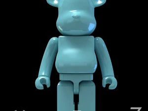 light blue bear brick 3D Model