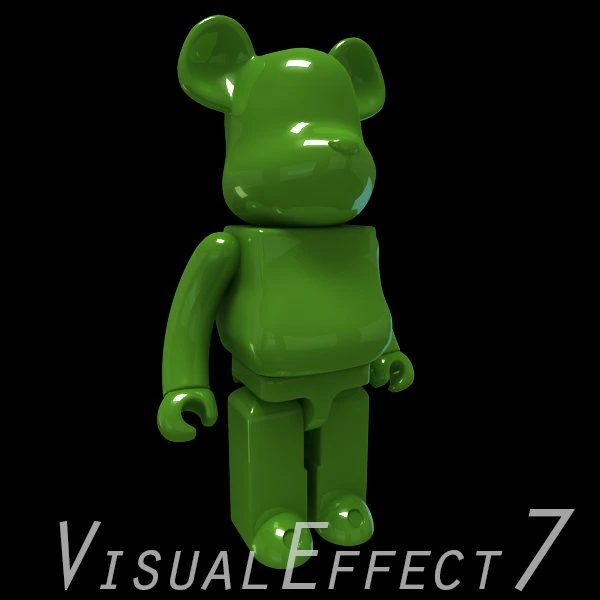 light green bear brick 3D Model .c4d .max .obj .3ds .fbx .stl .blend 