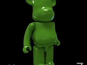 밝은 녹색 곰 벽돌 3D 모델