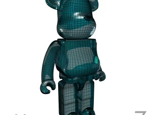 blue coolastic bear brick 3D Model