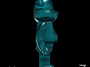 blue coolastic bear brick 3D Model