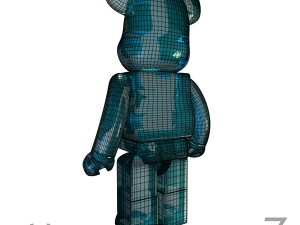 blue coolastic bear brick 3D Model