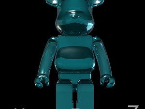 blue coolastic bear brick 3D Model