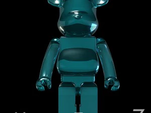 blue coolastic bear brick 3D Model