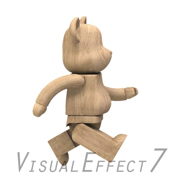 wood bear brick 3D Model .c4d .max .obj .3ds .fbx .stl .blend 