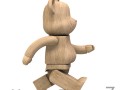 wood bear brick 3D Model