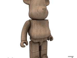 wood bear brick 3D Model