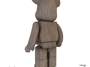 wood bear brick 3D Model
