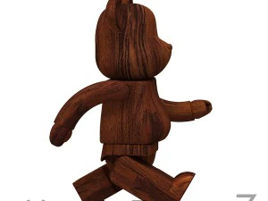 ladrillo de oso de madera oscura Modelo 3D