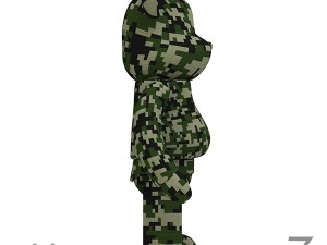 camouflage bear brick 3D-Modell