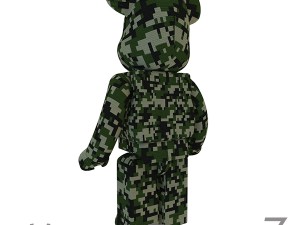 camouflage bear brick 3D-Modell