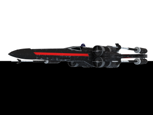 x-wing fighter black 3D Модель