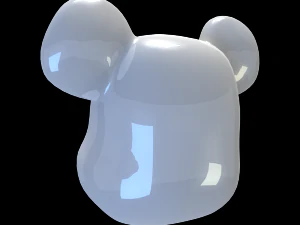 kepala batu bata beruang Model 3D