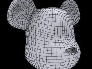 kepala batu bata beruang Model 3D