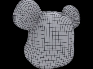 kepala batu bata beruang Model 3D