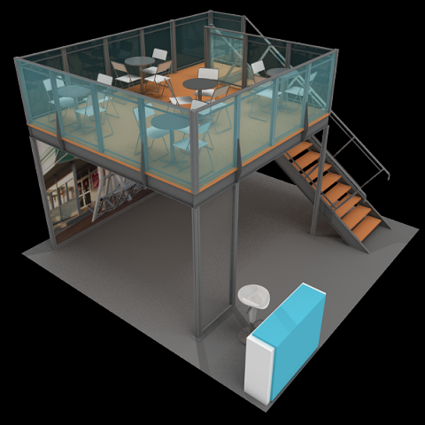 Maxima structure 6x6 double deck 3D-Modell .c4d .max .obj .3ds .fbx .stl .blend 