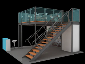 Maxima structure 6x6 double deck 3D Model