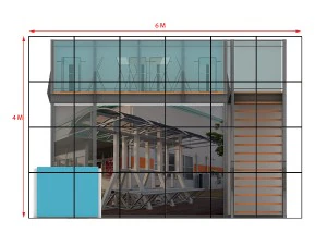 Maxima structure 6x6 double deck 3D Model