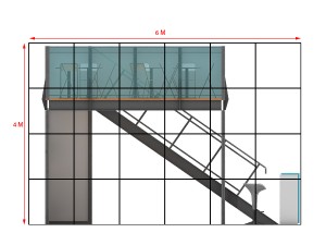 Maxima structure 6x6 double deck 3D-Modell