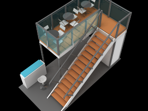 maxima structure 3x6 double deck 3D Model