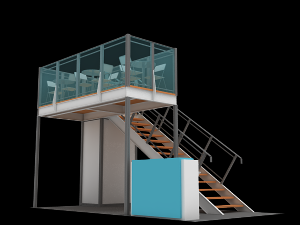 maxima structure 3x6 double deck 3D Model