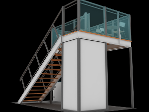 maxima structure 3x6 double deck 3D Model