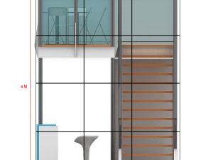 maxima structure 3x6 double deck 3D Model