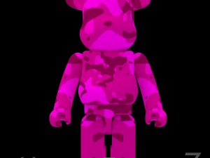 pink camouflage bearbrick 3Dモデル