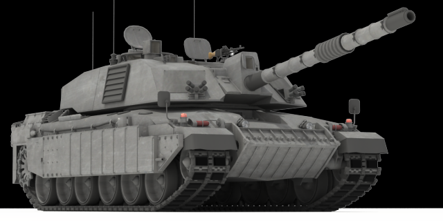 challenger ii british main battle tank 3D Model .c4d .max .obj .3ds .fbx .stl .blend 