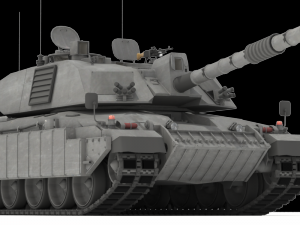 challenger ii british main battle tank 3D Model
