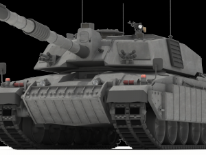 challenger ii british main battle tank 3D Model