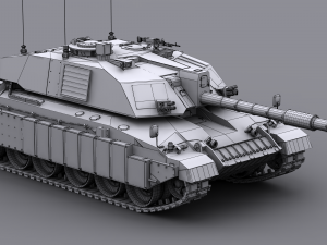 challenger ii british main battle tank 3D Model