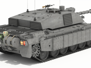 challenger ii british main battle tank 3D Model