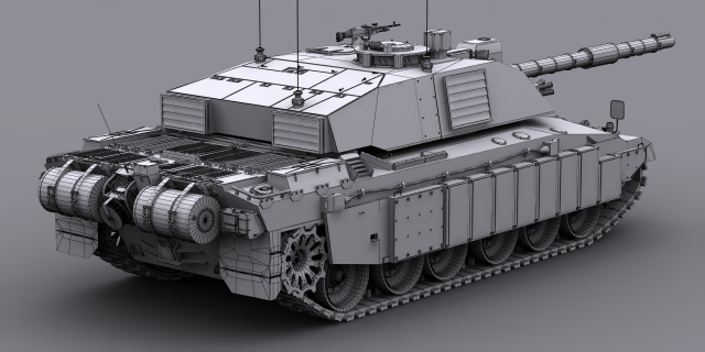 Chieftain United Kingdom Battle Tank 2 ~ 3D Model #89286348