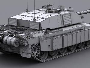 challenger ii british main battle tank 3D Model