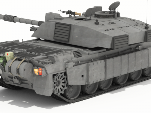 challenger ii british main battle tank 3D Model