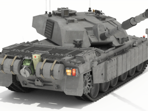 challenger ii british main battle tank 3D Model