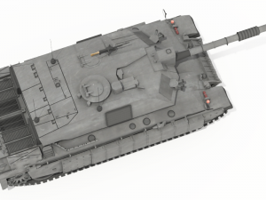 challenger ii british main battle tank 3D Model
