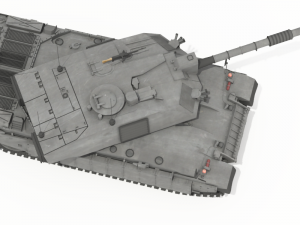 challenger ii british main battle tank 3D Model